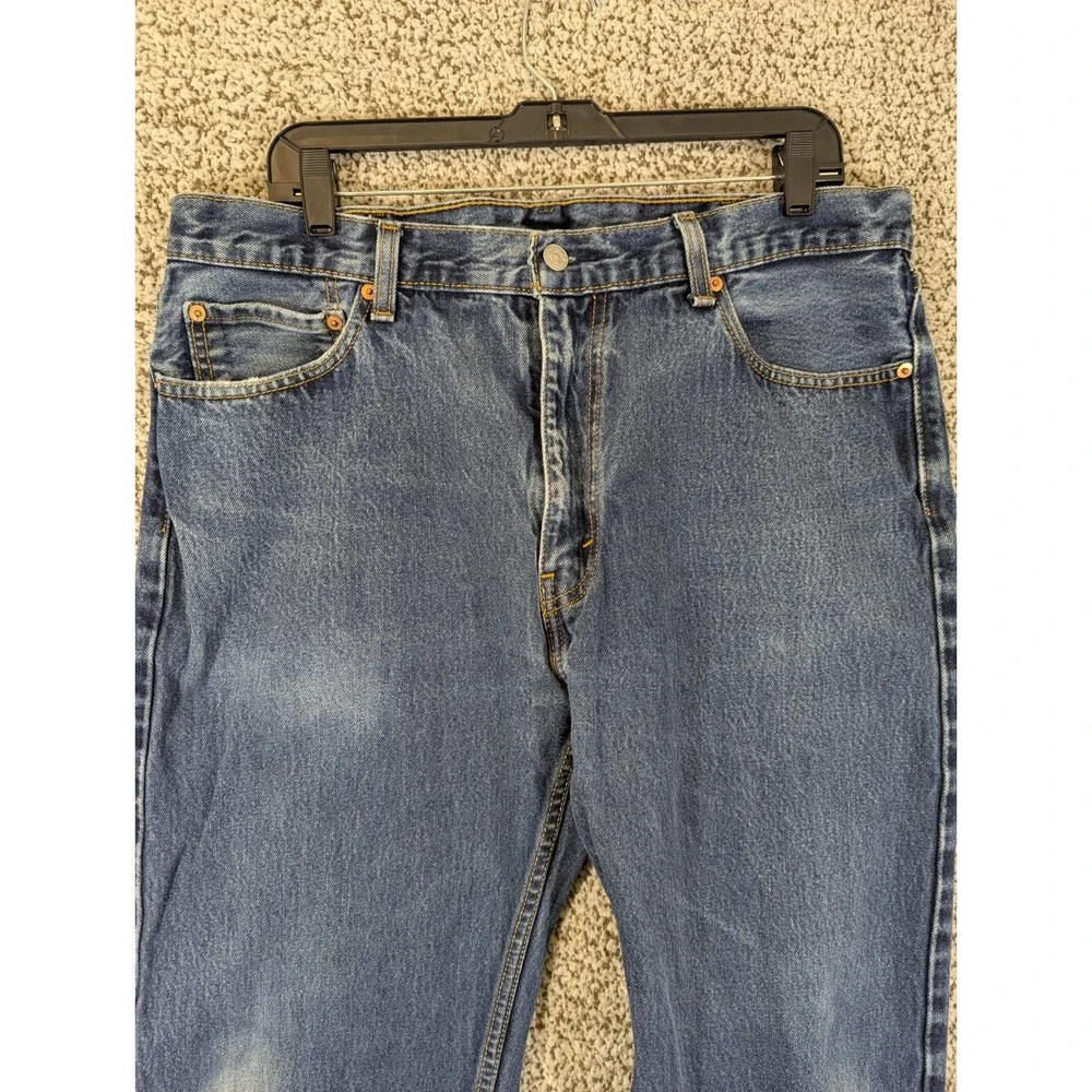 Levi's 505 Jeans Men's Size 36X28 (Tag 38x30) Blue Regular Fit Straight‎ Leg